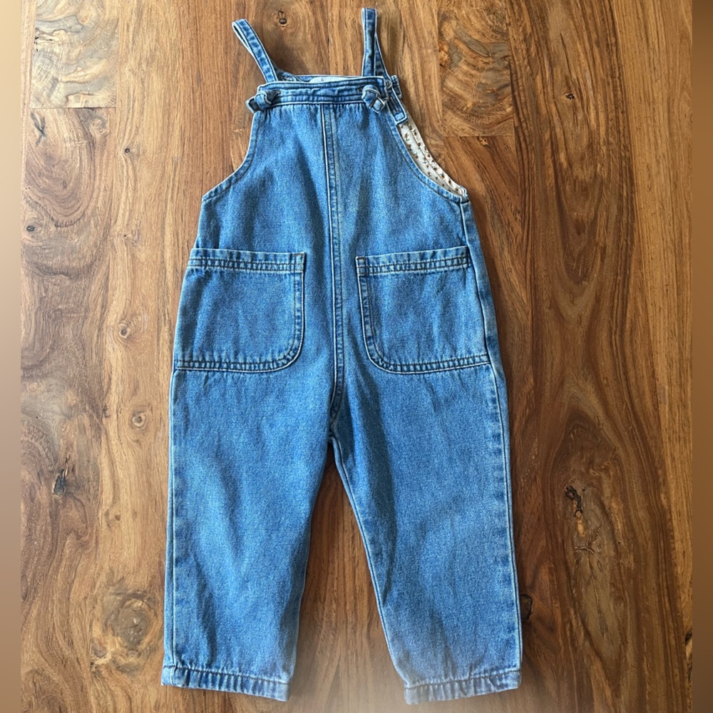 ZARA BABY GIRLS DENIM OVERALLS SIZE 18-24